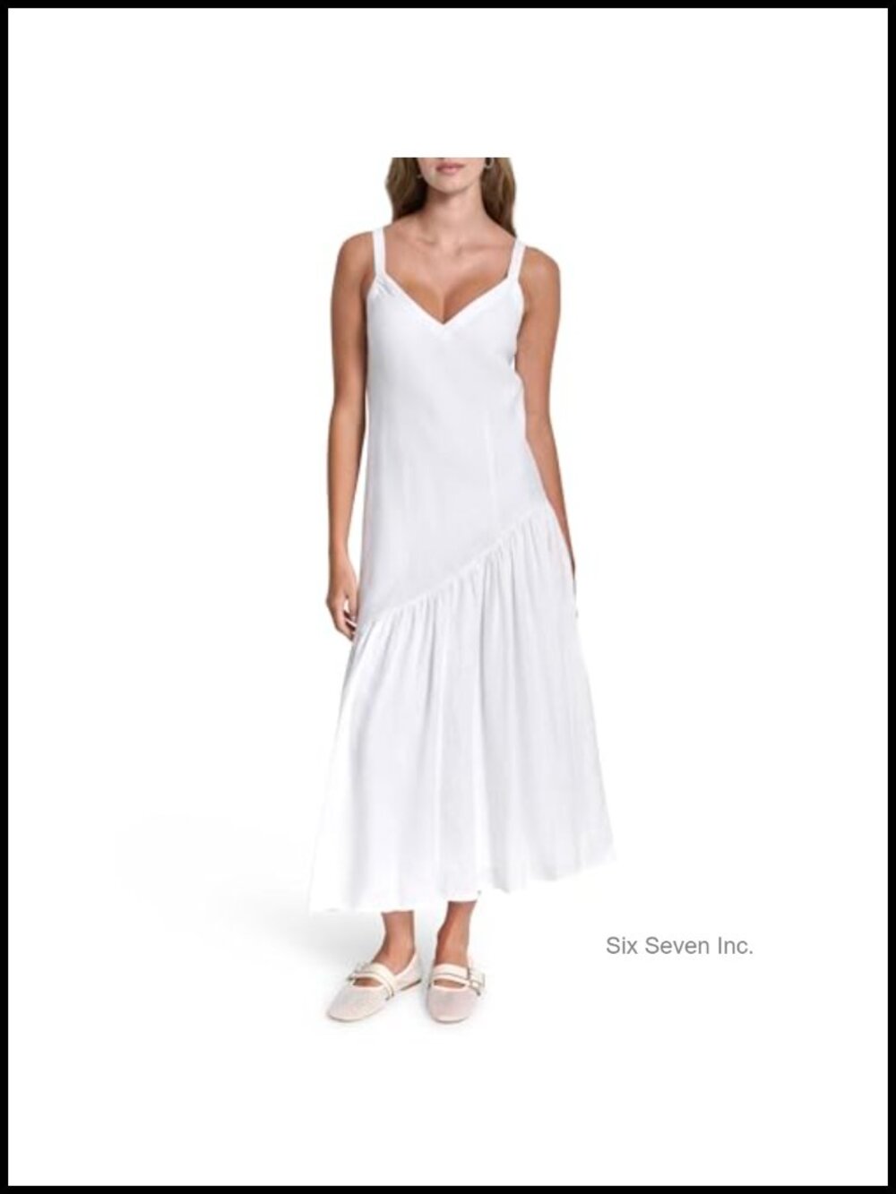 DKNY 100% Linen Sleeveless Hanky Hem Dress Casual Summer